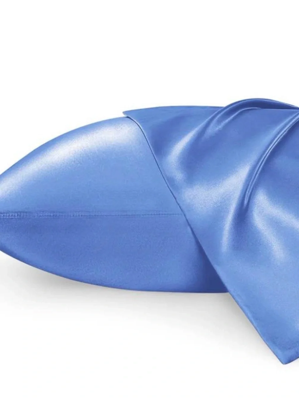 Luxury Blue Satin Pillowcase Set - Smooth Silky Finish